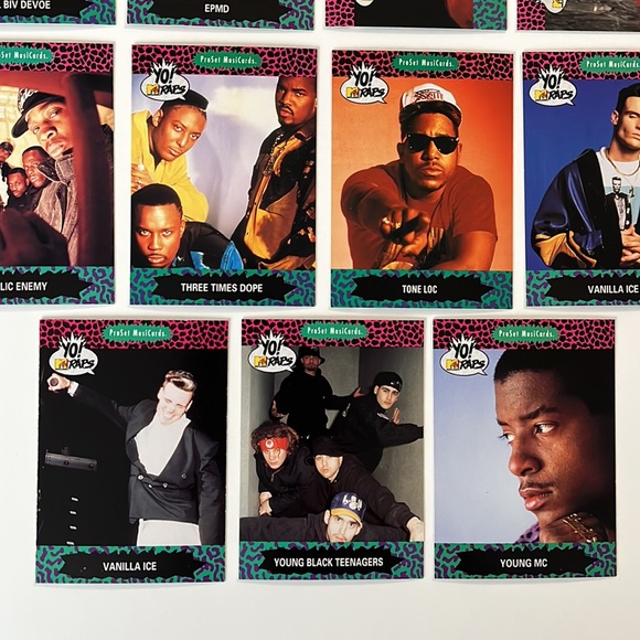11 CARD LOT 1991 YO! MTV Raps Music Trading Cards Young MC Vanilla Ice Tone Loc - Picture 4 of 5